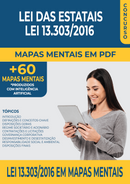 Pacote com 60 Mapas Mentais da Lei das Estatais - Lei 13.303/2016