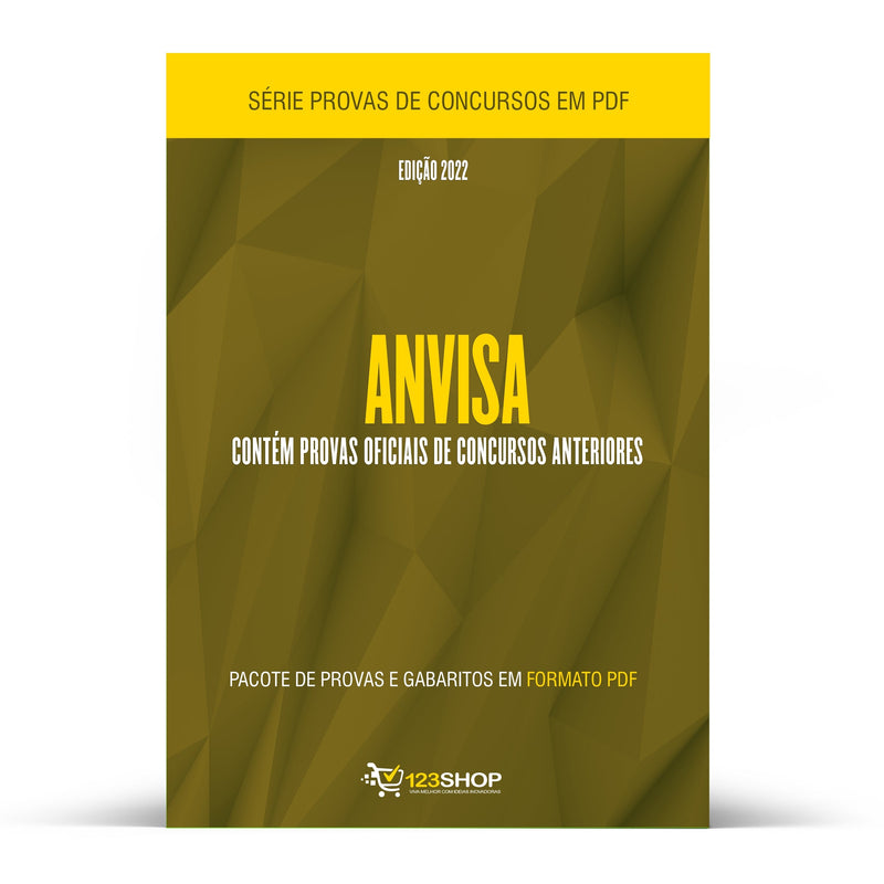 Pacote com 350 Provas Oficiais de Concursos da Anvisa