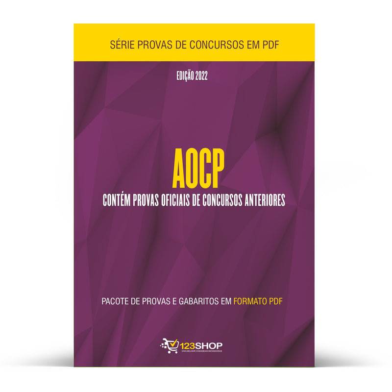 Pacote com 400 Provas Oficiais de Concursos da Banca AOCP