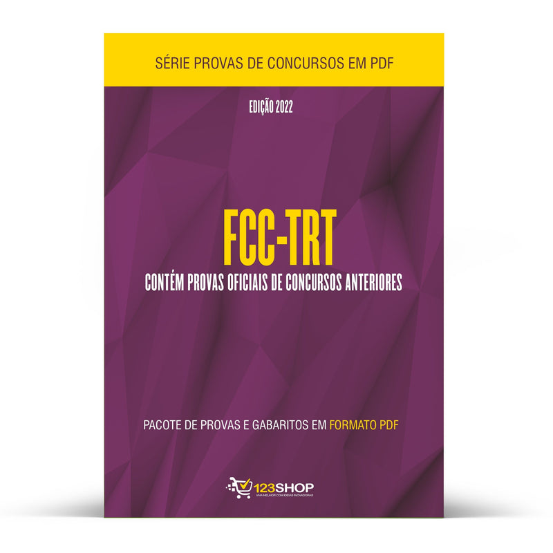 Pacote com 300 Provas Oficiais de Concursos da Banca FCC-TRT