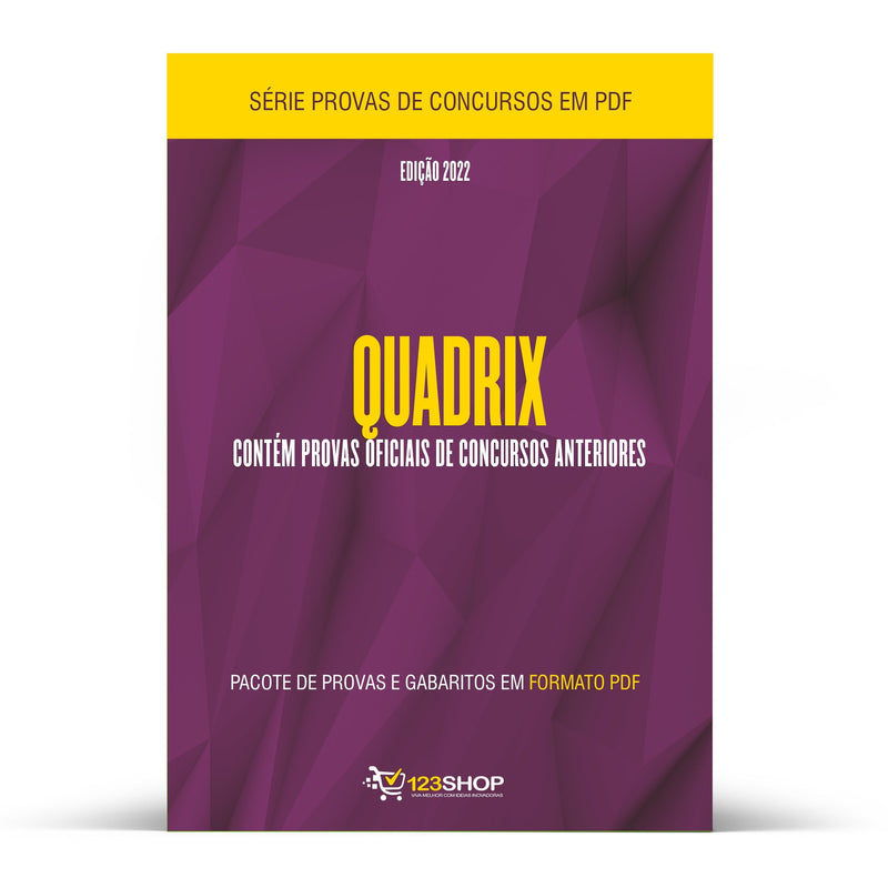 Pacote com 470 Provas Oficiais de Concursos da Banca Quadrix