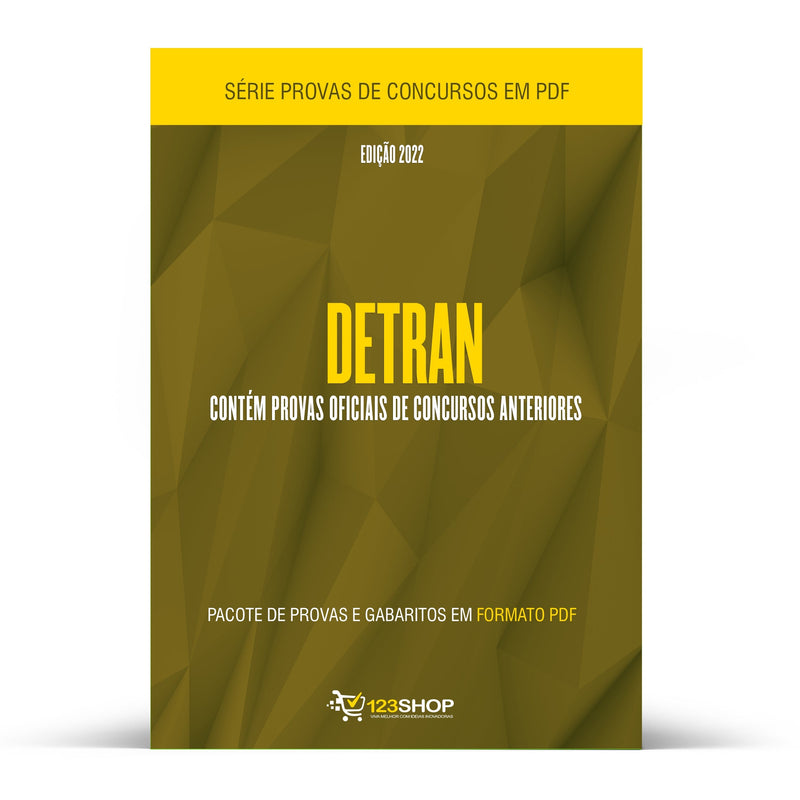 Pacote com 410 Provas Oficiais de Concursos do Detran