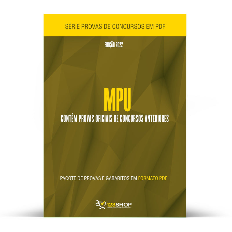 Pacote com 510 Provas Oficiais de Concursos do MPU