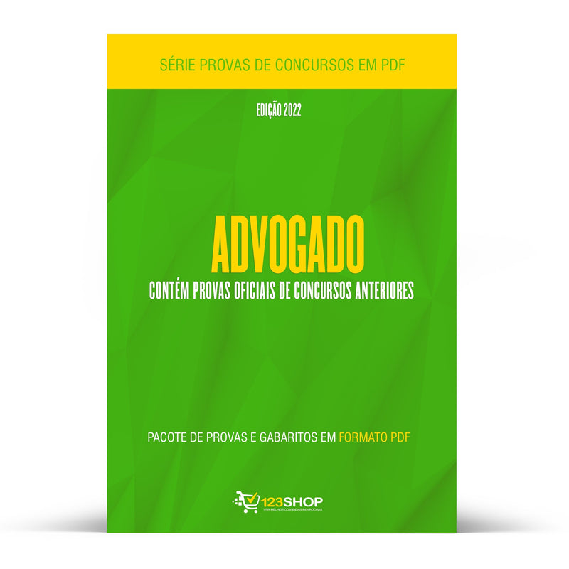 Pacote com 220 Provas Oficiais de Concursos para Advogado