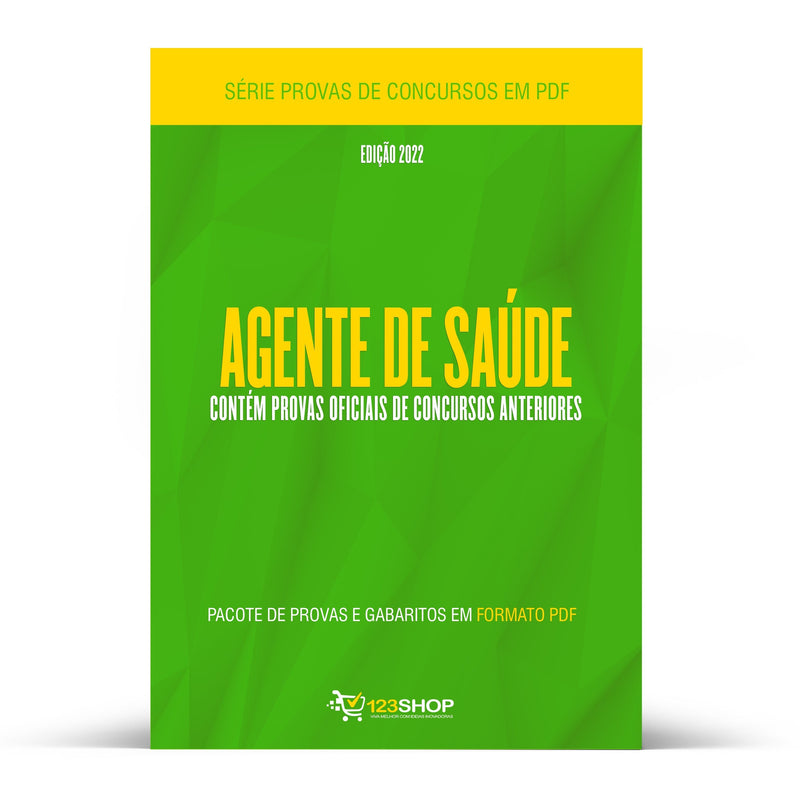 Pacote com 460 Provas Oficiais de Concursos para Agente de Saúde