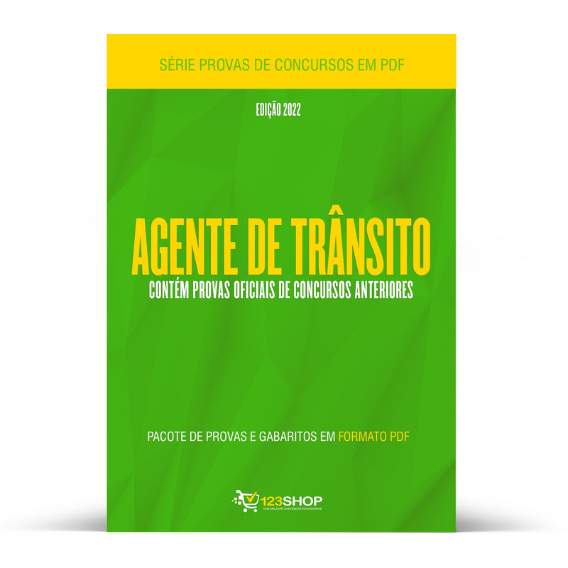 Pacote com 420 Provas Oficiais de Concursos para Agente de Trânsito
