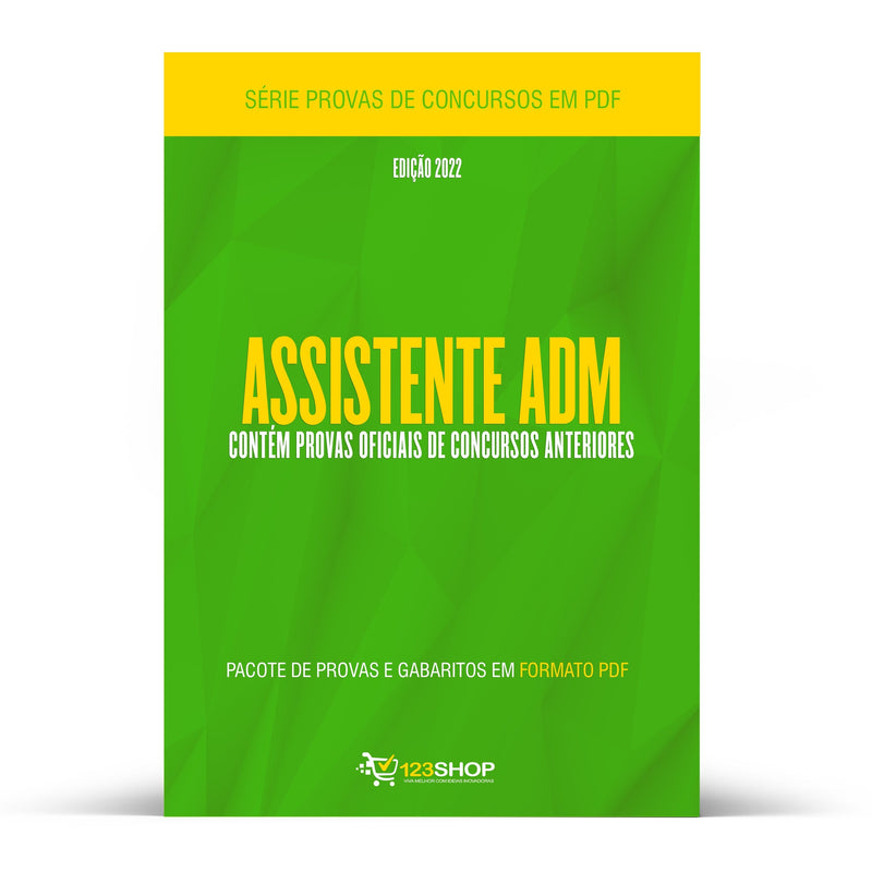 Pacote com 490 Provas Oficiais de Concursos para Assistente Administrativo