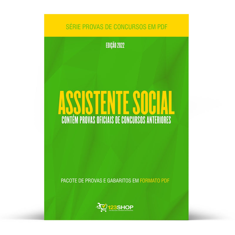 Pacote com 210 Provas Oficiais de Concursos para Assistente Social