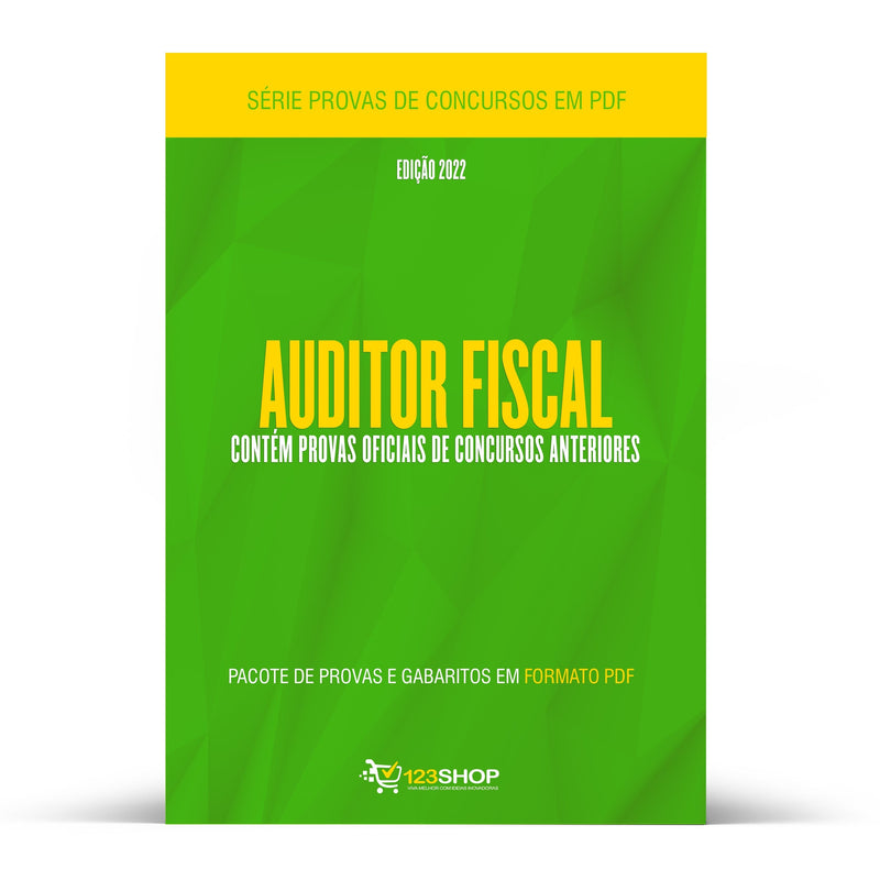 Pacote com 210 Provas Oficiais de Concursos para Auditor Fiscal