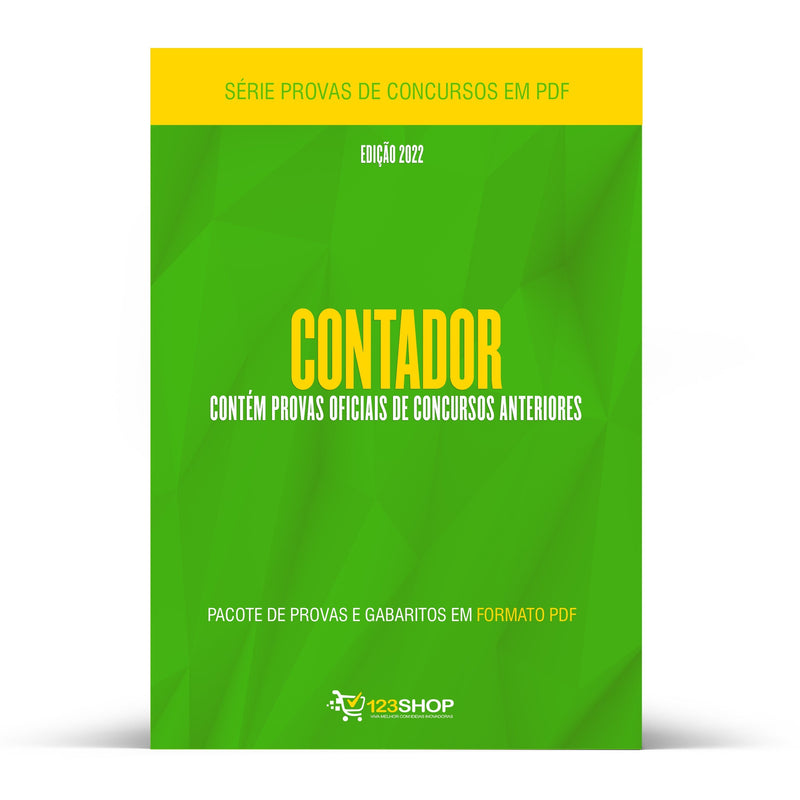 Pacote com 70 Provas Oficiais de Concursos para Contador