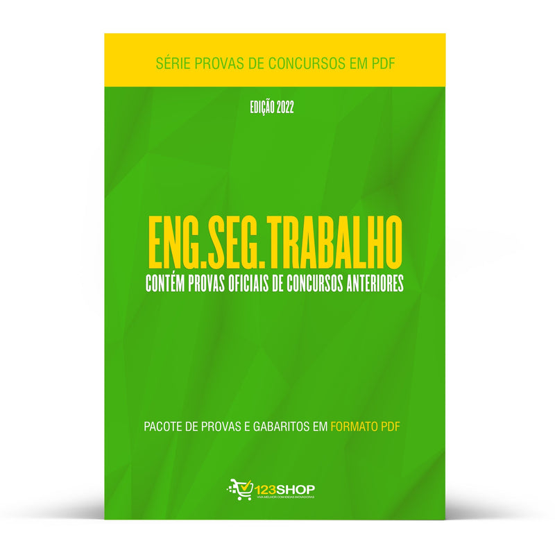 Pacote com 430 Provas Oficiais de Concursos para Engenheiro Segurança do Trabalho