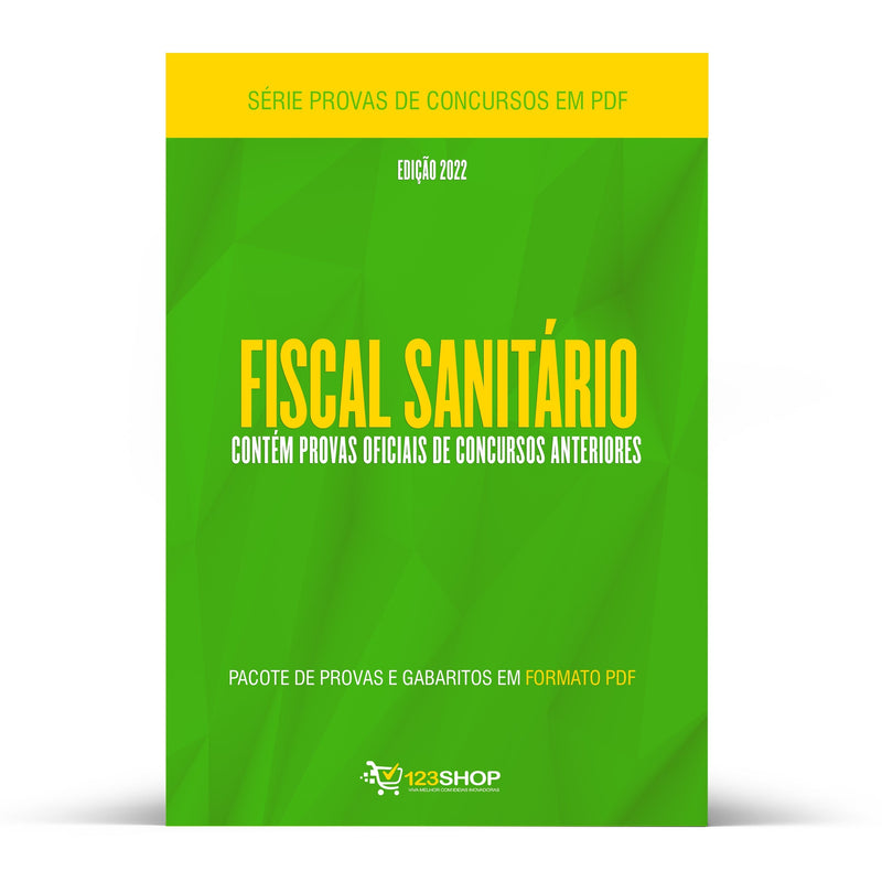 Pacote com 110 Provas Oficiais de Concursos para Fiscal Sanitário