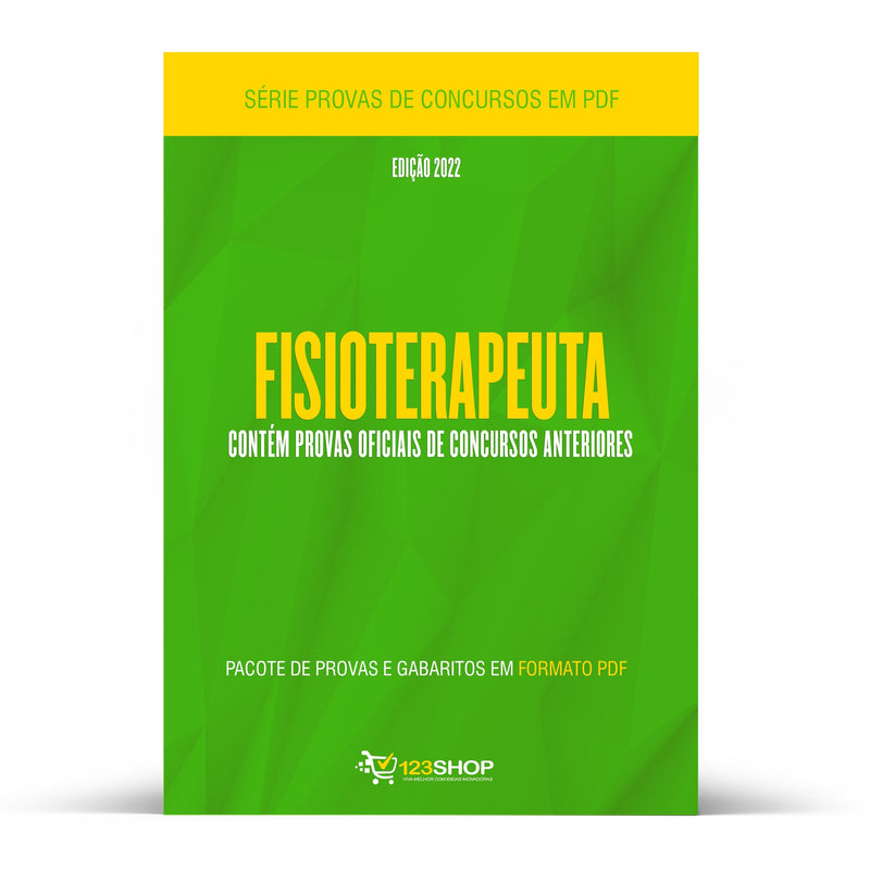 Pacote com 470 Provas Oficiais de Concursos para Fisioterapeuta