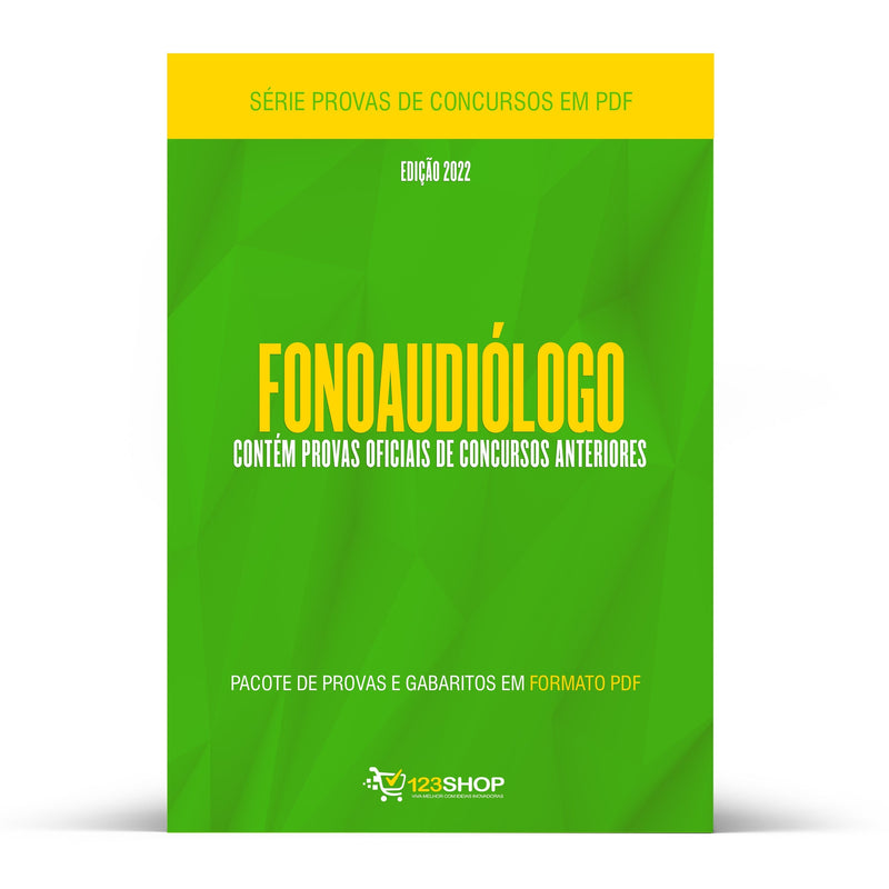 Pacote com 180 Provas Oficiais de Concursos para Fonoaudiólogo