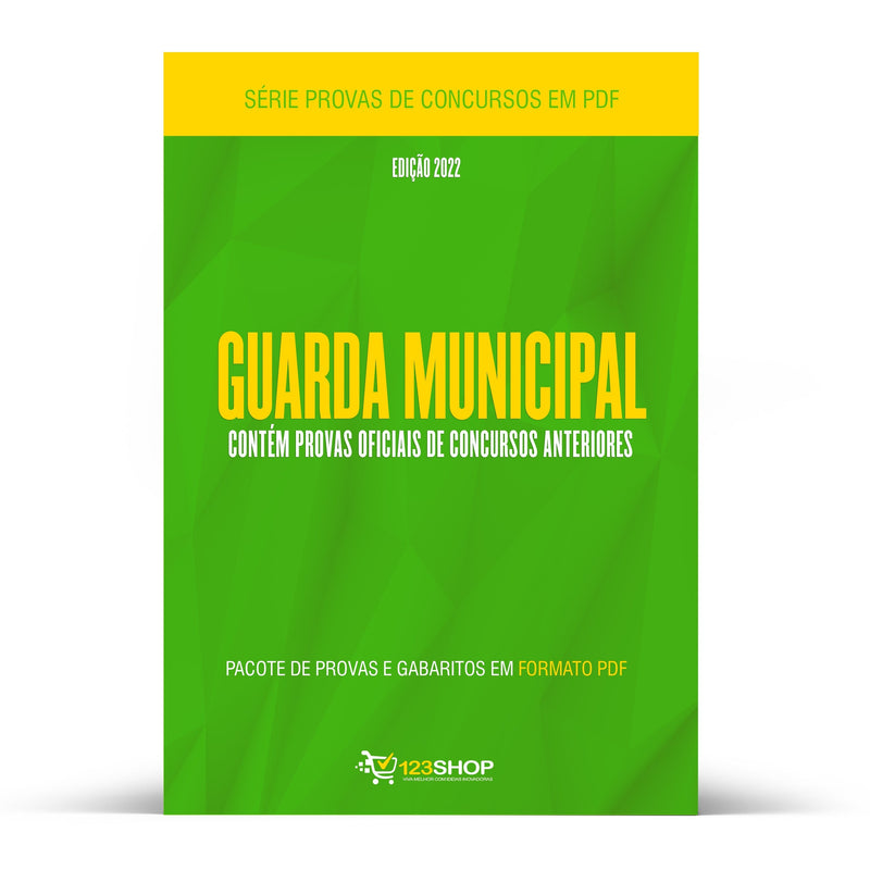 Pacote com 310 Provas Oficiais de Concursos para Guarda Municipal