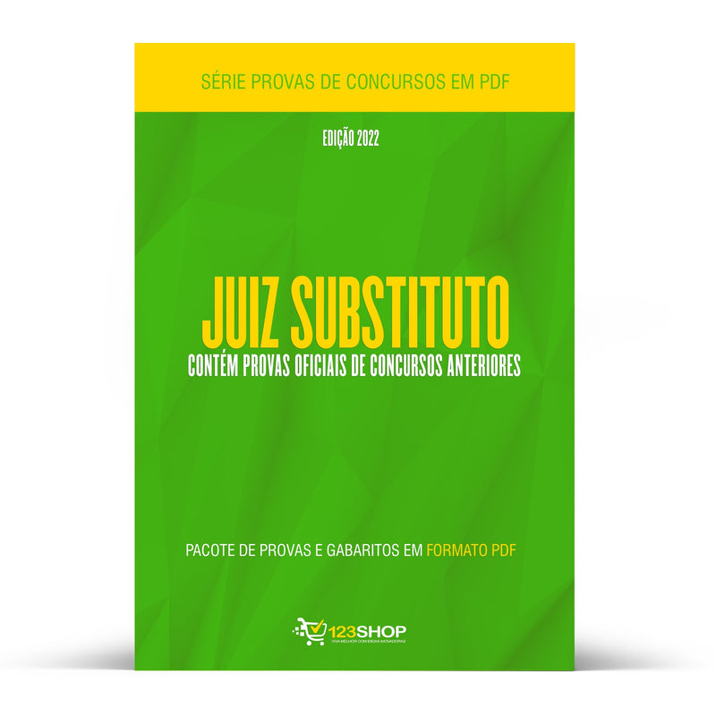 Pacote com 200 Provas Oficiais de Concursos para Juiz Substituto