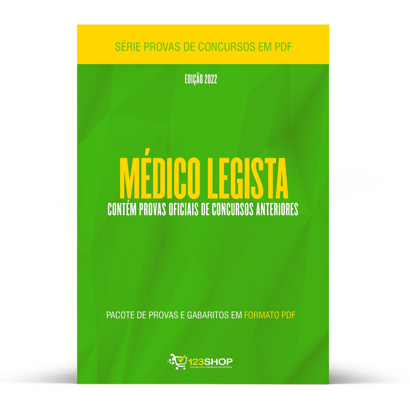 Pacote com 100 Provas Oficiais de Concursos para Médico Legista