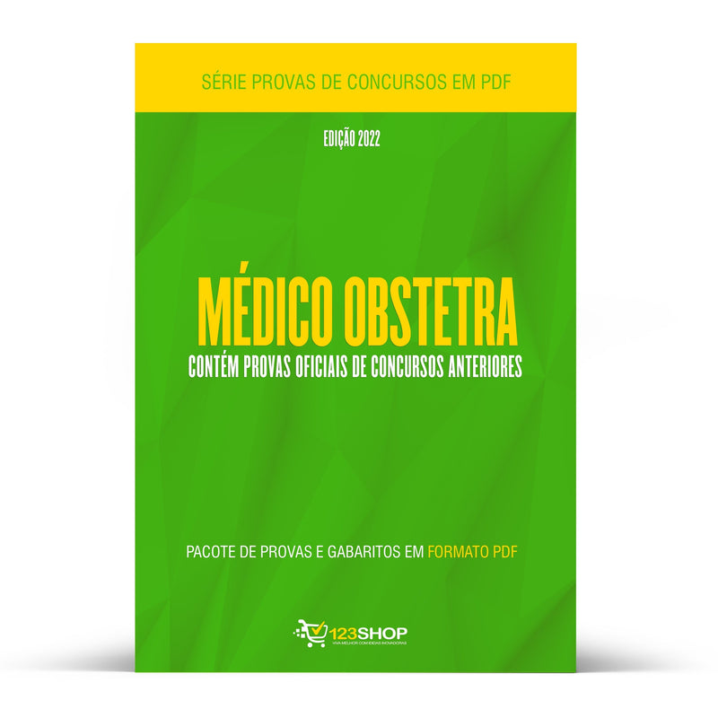 Pacote com 240 Provas Oficiais de Concursos para Médico Obstetra