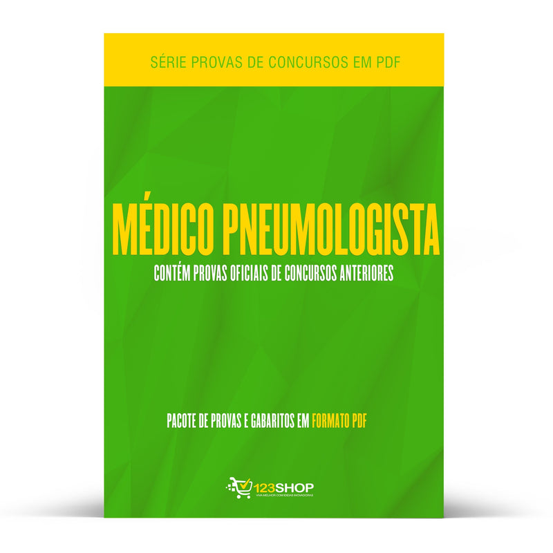 Pacote com 110 Provas Oficiais de Concursos para Médico Pneumologista