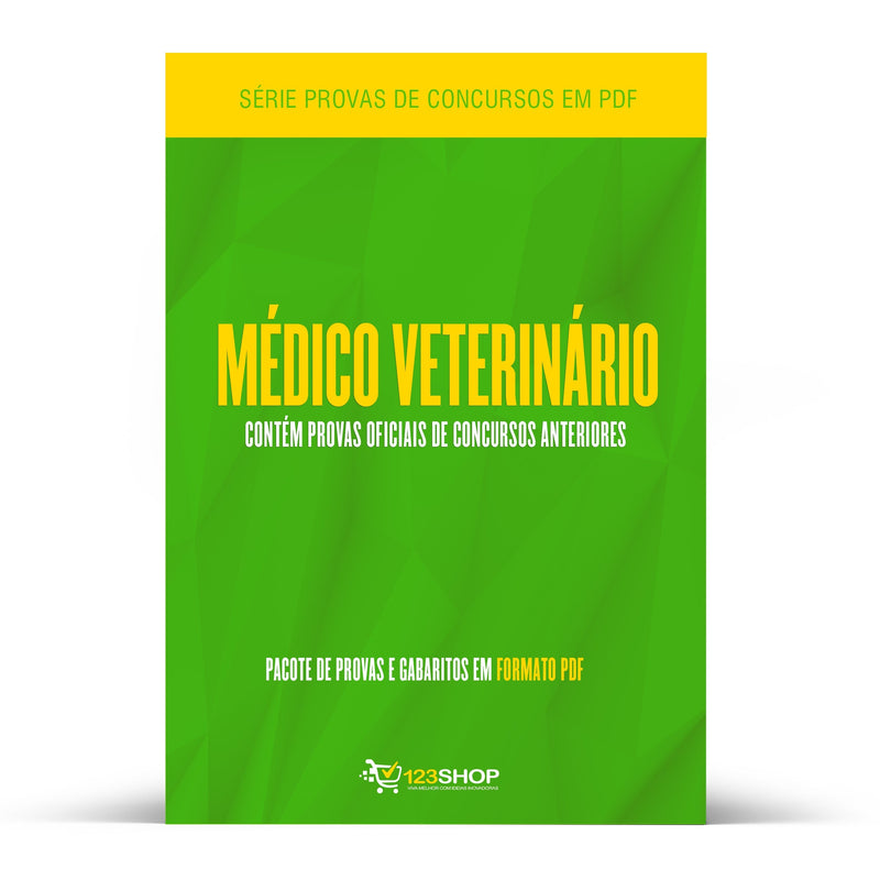 Pacote com 140 Provas Oficiais de Concursos para Médico Veterinário