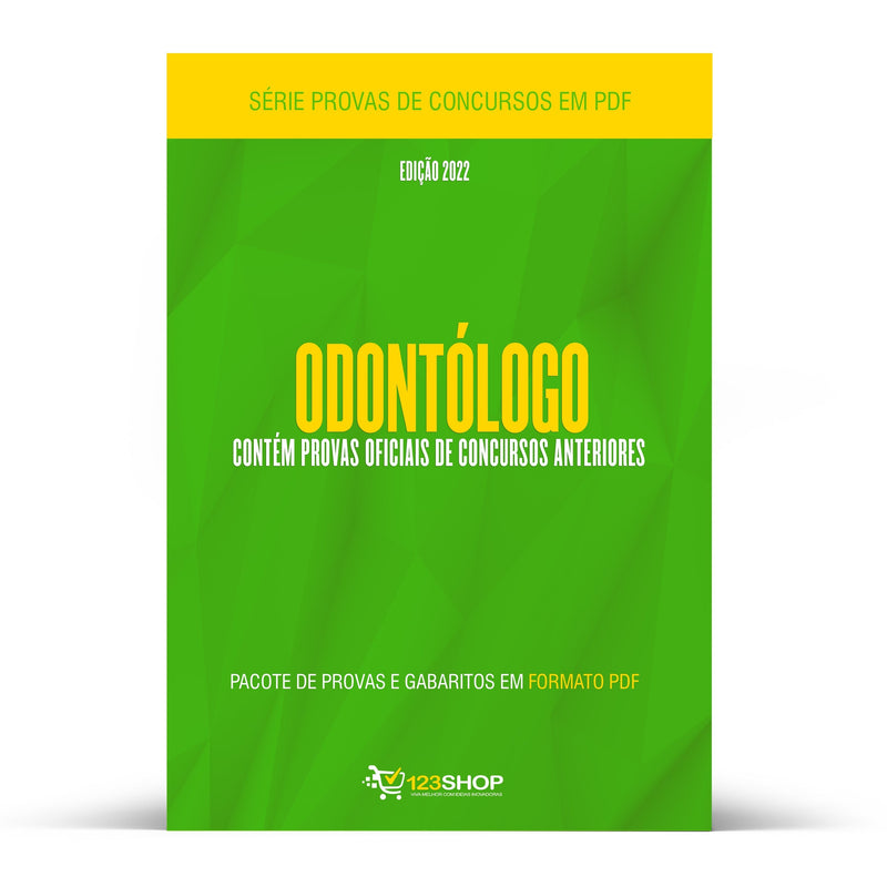 Pacote com 560 Provas Oficiais de Concursos para Odontólogo