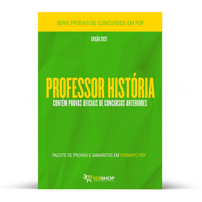 Pacote com 410 Provas Oficiais de Concursos para Professor de História