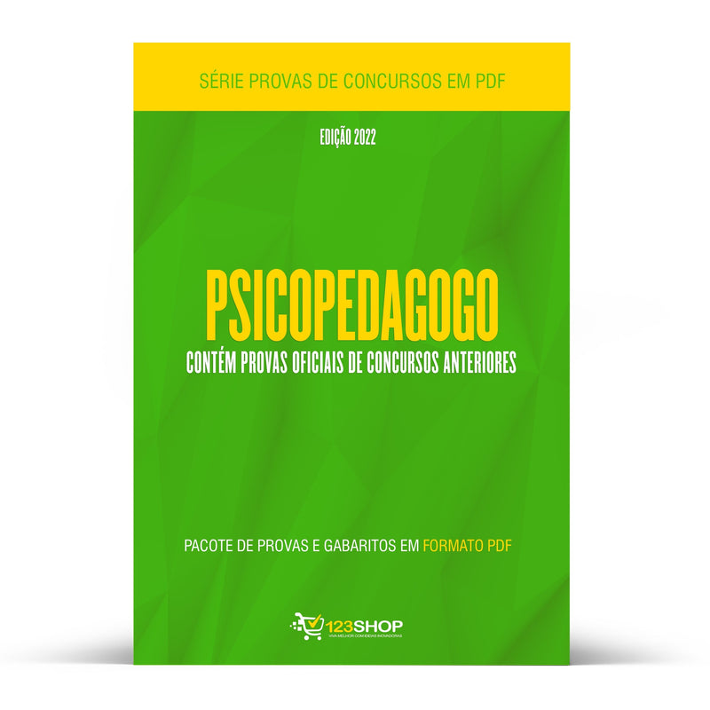 Pacote com 210 Provas Oficiais de Concursos para o cargo de Psicopedagogo