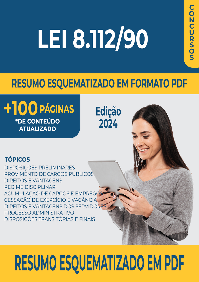 Resumo Esquematizado da Lei 8.112/90 para Concursos