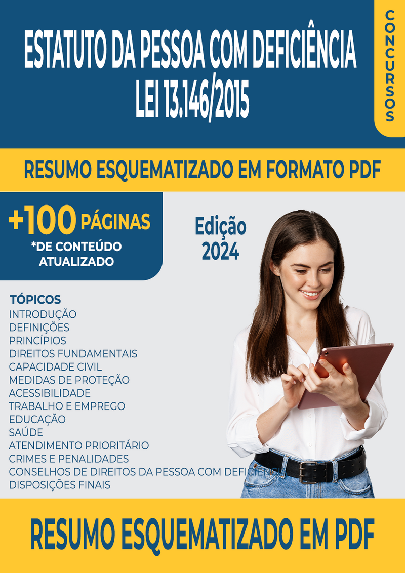 Resumo Esquematizado do Estatuto da Pessoa com Deficiência - Lei 13.146/2015