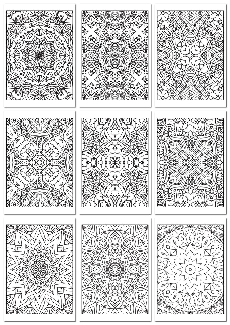 Livro de Colorir para Imprimir de Mandalas - 50 Imagens em Formato PDF - Acesso Imediato