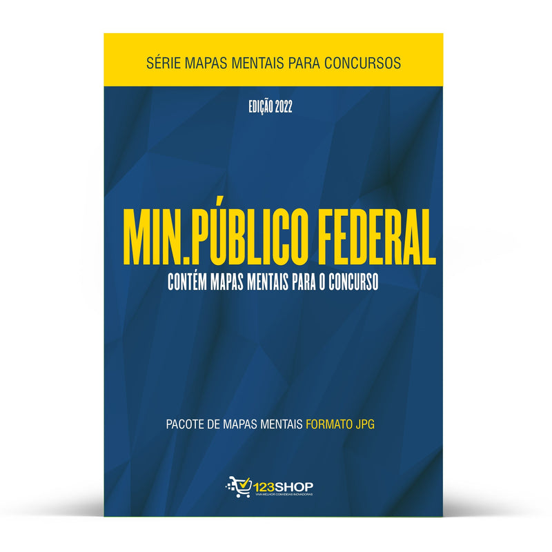 Pacote com 290 Mapas Mentais Concurso MPF – Ministério Público Federal
